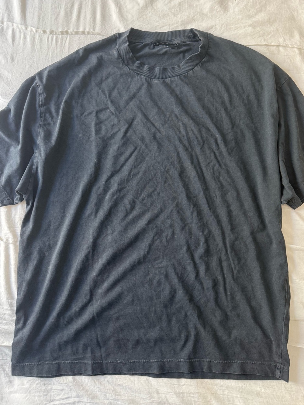 ASOS Short Sleeve Crew T-Shirt in Charcoal